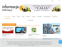 Tablet Screenshot of informacje.kolobrzeg.pl