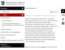 Tablet Screenshot of bip.km.kolobrzeg.pl