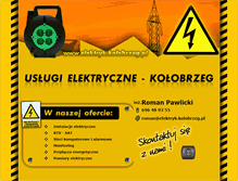 Tablet Screenshot of elektryk.kolobrzeg.pl