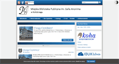 Desktop Screenshot of biblioteka.kolobrzeg.pl