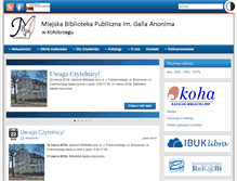 Tablet Screenshot of biblioteka.kolobrzeg.pl